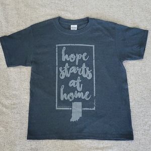 Hope Starts here Indiana Cancer awareness  tshirt